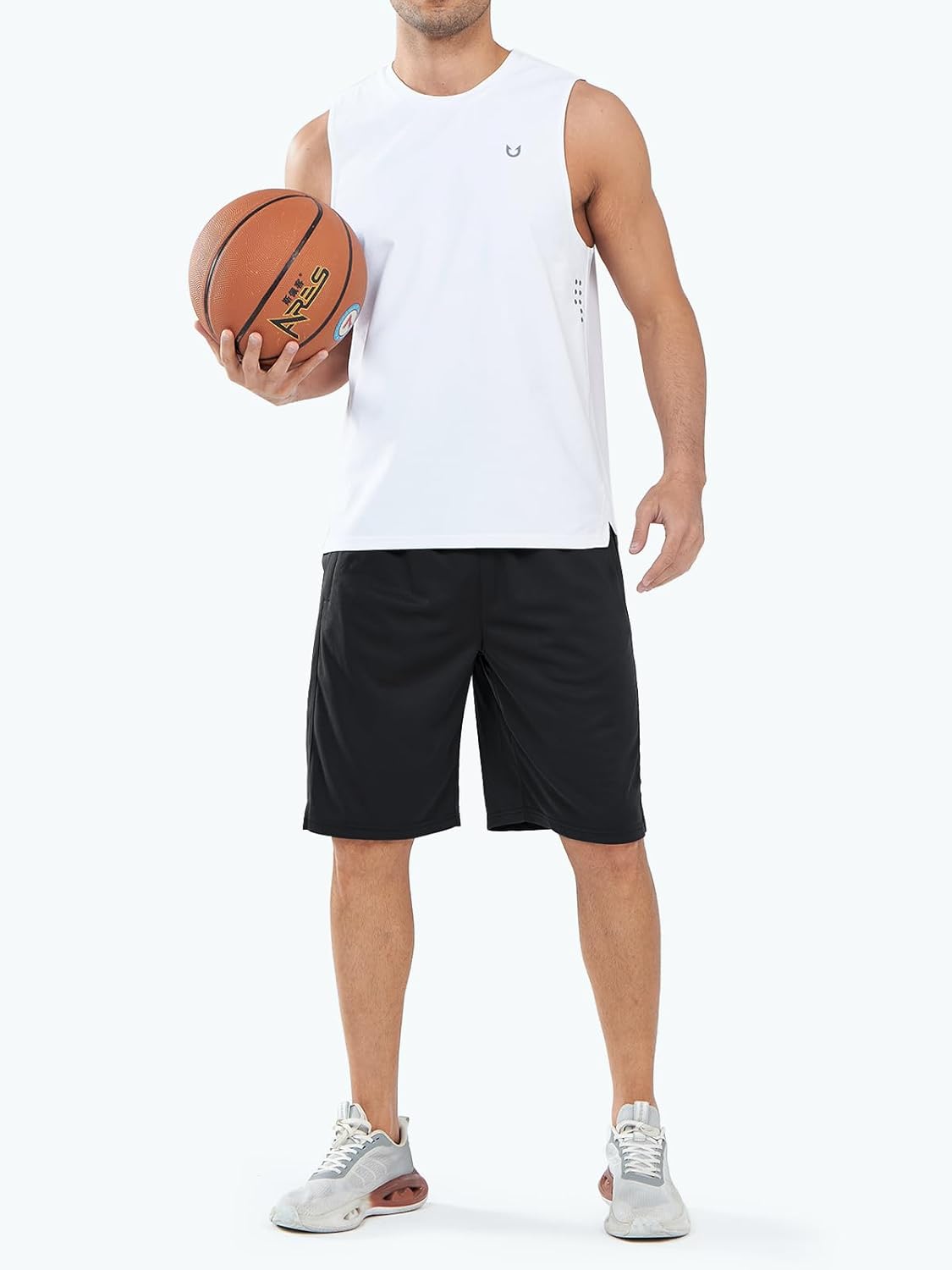NORTHYARD Men's 10" Athletic Shorts Basketball Workout Gym Lightweight Quick Dry Shorts with Mesh & Zip Pockets