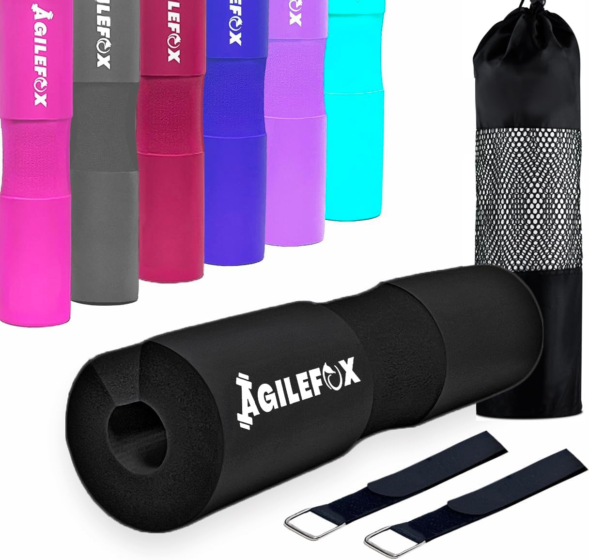 AGILEFOXX Barbell Pad - Squat Pad-Hip Thrust Foam Pad, Comfort & Safety for Strength Training