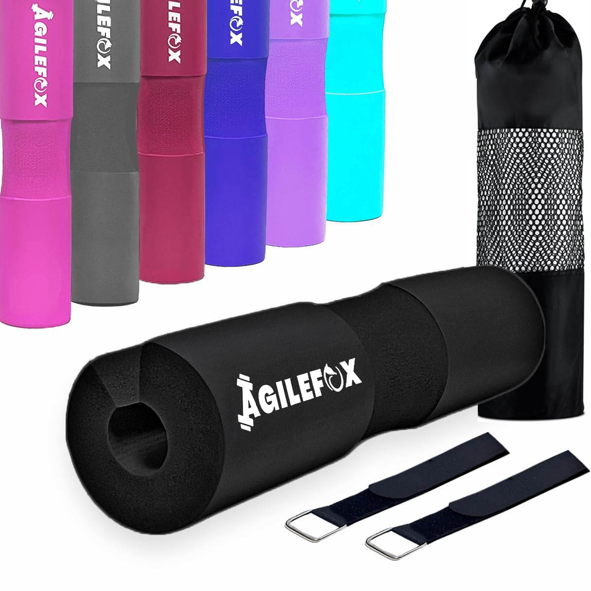 AGILEFOXX Barbell Pad - Squat Pad-Hip Thrust Foam Pad, Comfort & Safety for Strength Training