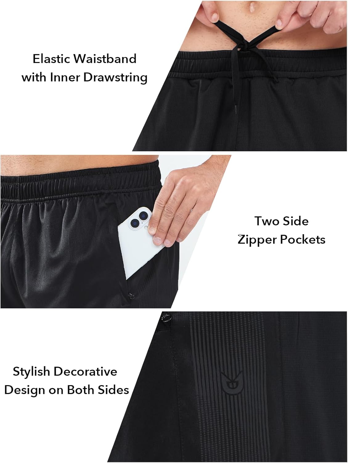 NORTHYARD Men's 10" Athletic Shorts Basketball Workout Gym Lightweight Quick Dry Shorts with Mesh & Zip Pockets