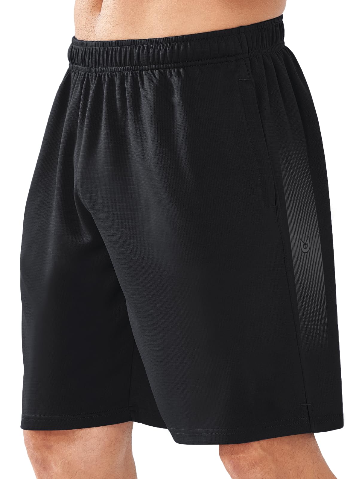 NORTHYARD Men's 10" Athletic Shorts Basketball Workout Gym Lightweight Quick Dry Shorts with Mesh & Zip Pockets