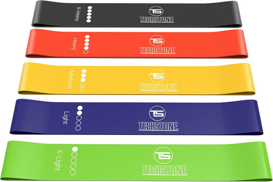 Resistance Bands Set – 5 Levels, Long Exercise Bands with Carry Bag