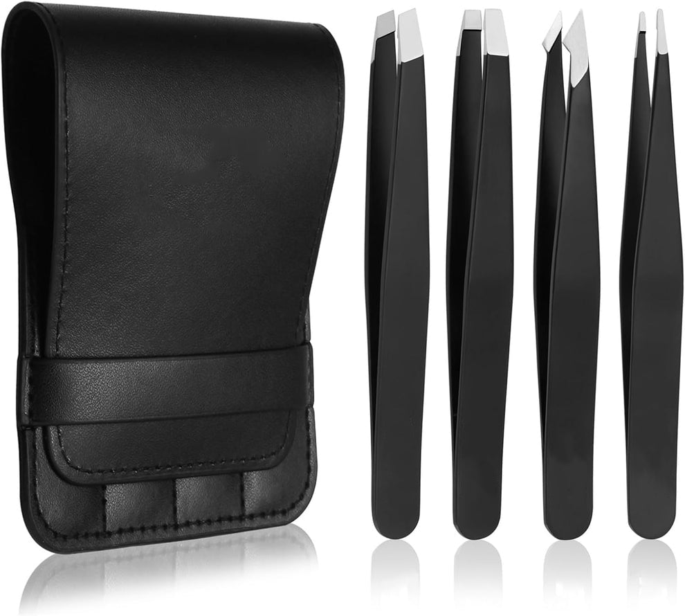 Tweezers Set – Precision Stainless Steel for Eyebrows & Hair Removal