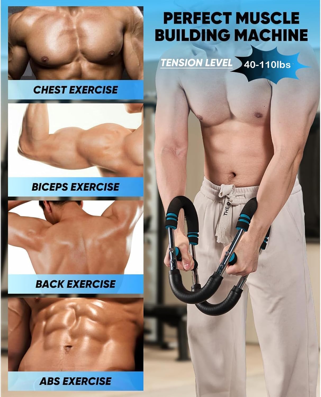 LYKAN Twister Arm Trainer – Full Upper Body Strength Bar