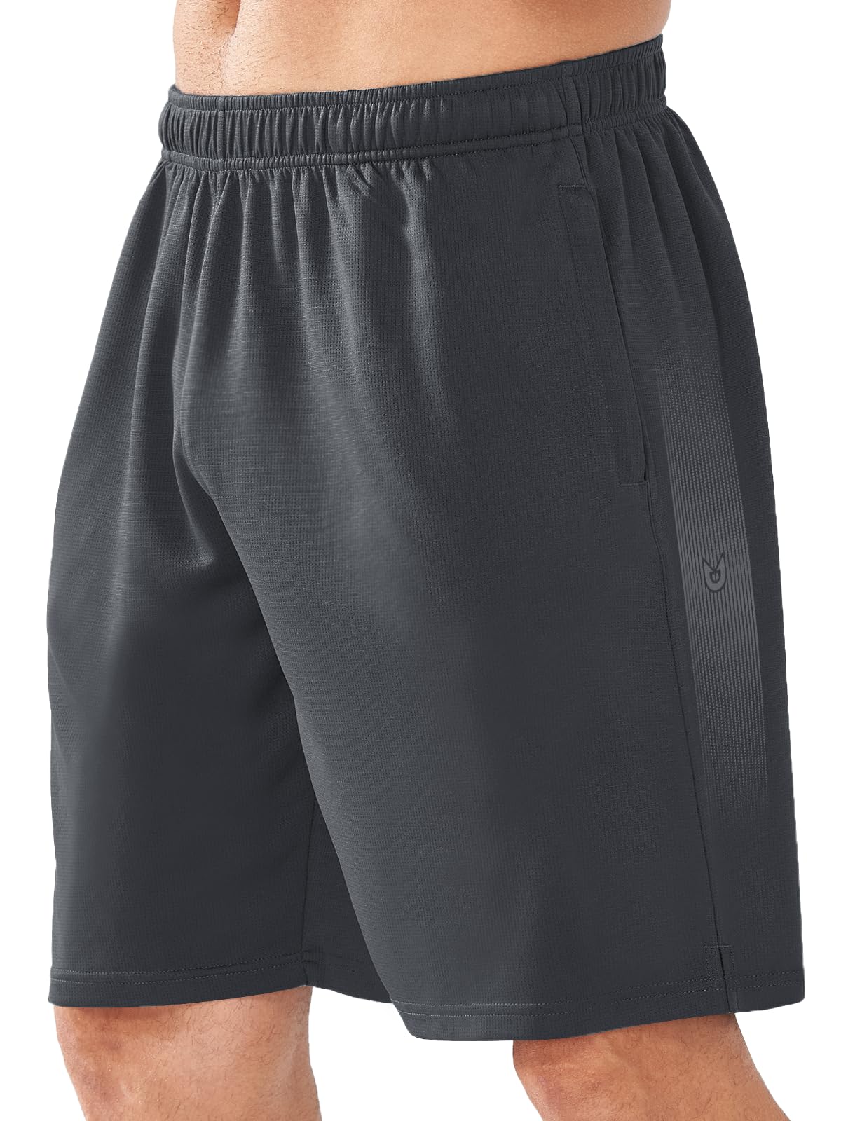 NORTHYARD Men's 10" Athletic Shorts Basketball Workout Gym Lightweight Quick Dry Shorts with Mesh & Zip Pockets
