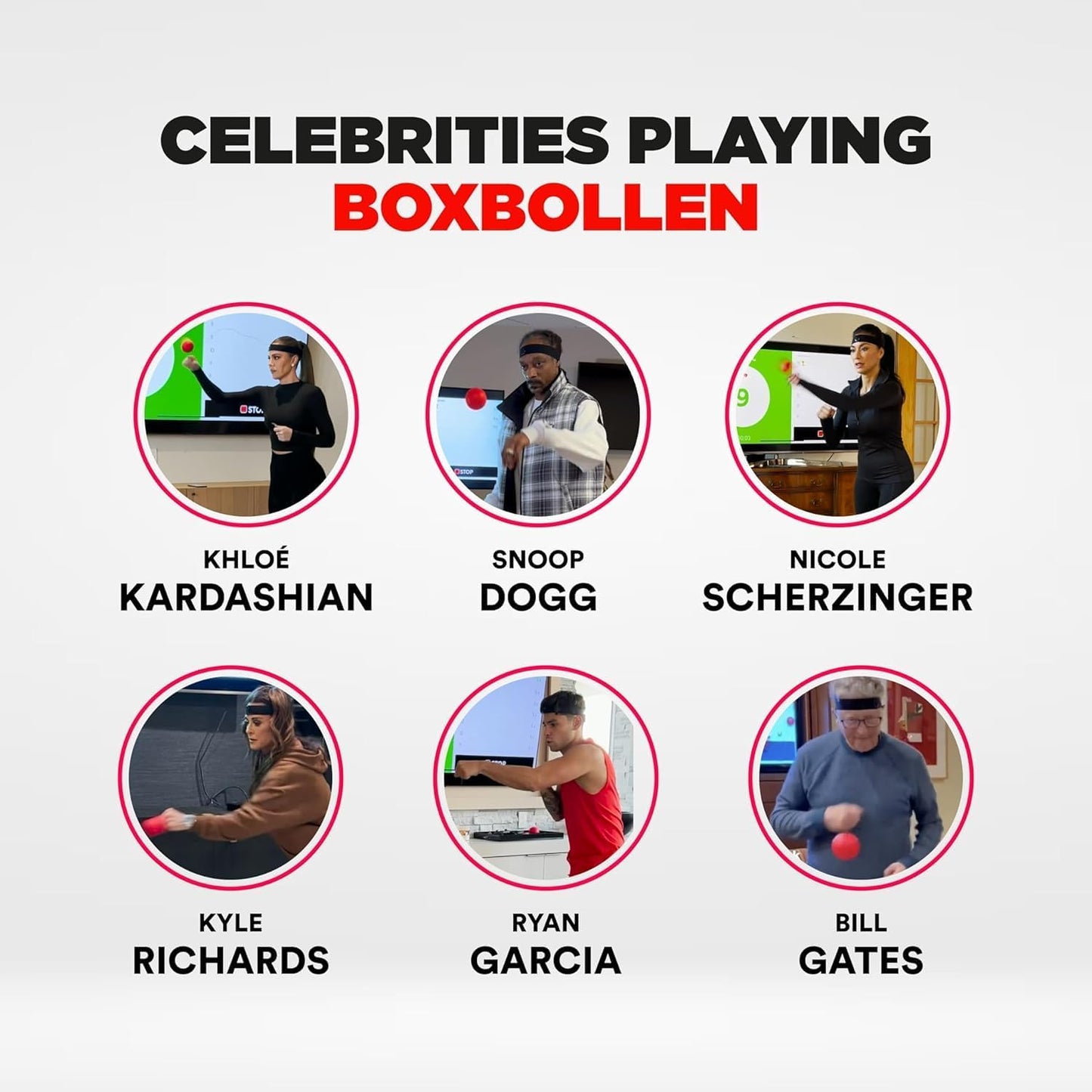 Boxbollen® Boxing Reflex Ball – Celebrity-Endorsed Reaction Trainer | App-Connected Punch Counter | Fun Fitness for All Ages | Improve Coordination & Agility | Ideal Gift for Home Workouts