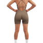 SUUKSESS Women Strappy Romper Seamless Jumpsuit Tummy Control Padded Sports Bra