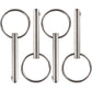 4 Pcs Quick Release Pin, Diameter 1/4", Usable Length 1-1/2", Overall Length 2", Full 316 Stainless Steel, Bimini Top Pin, Marine Hardware