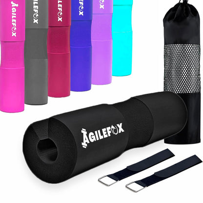 AGILEFOXX Barbell Pad - Squat Pad-Hip Thrust Foam Pad, Comfort & Safety for Strength Training