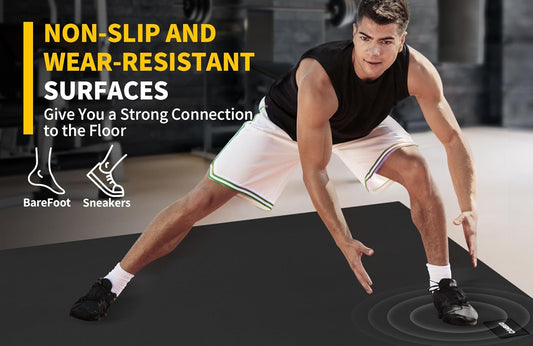 CAMBIVO Large Exercise Mat – Extra Thick, Non-Slip, Home Gym & Workout