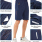 NORTHYARD Men's Athletic Hiking Shorts Quick Dry Workout Shorts 7"/ 9"/ 5" Lightweight Sports Gym Running Shorts Basketball Exercise NAVY-9inch L