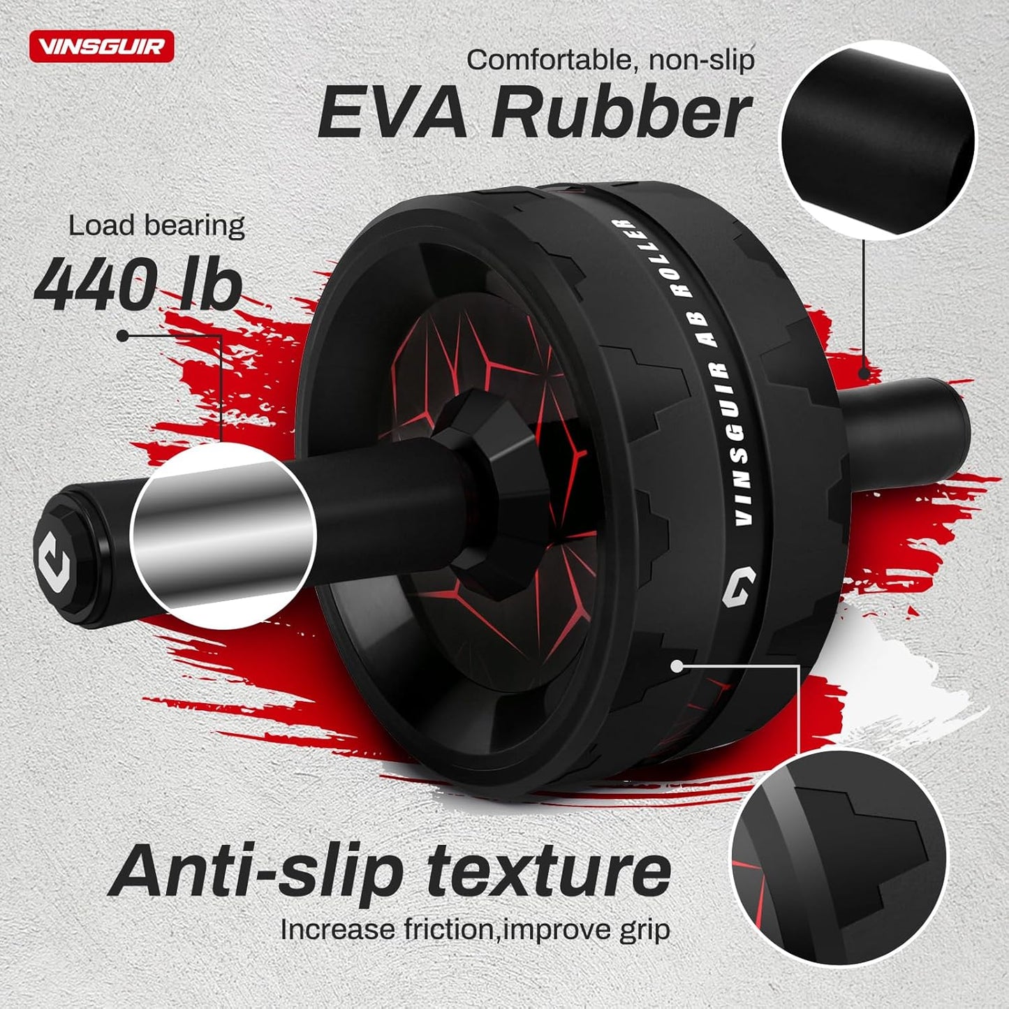 Ab Roller Wheel – Dual-Wheel Core Trainer with Knee Pad